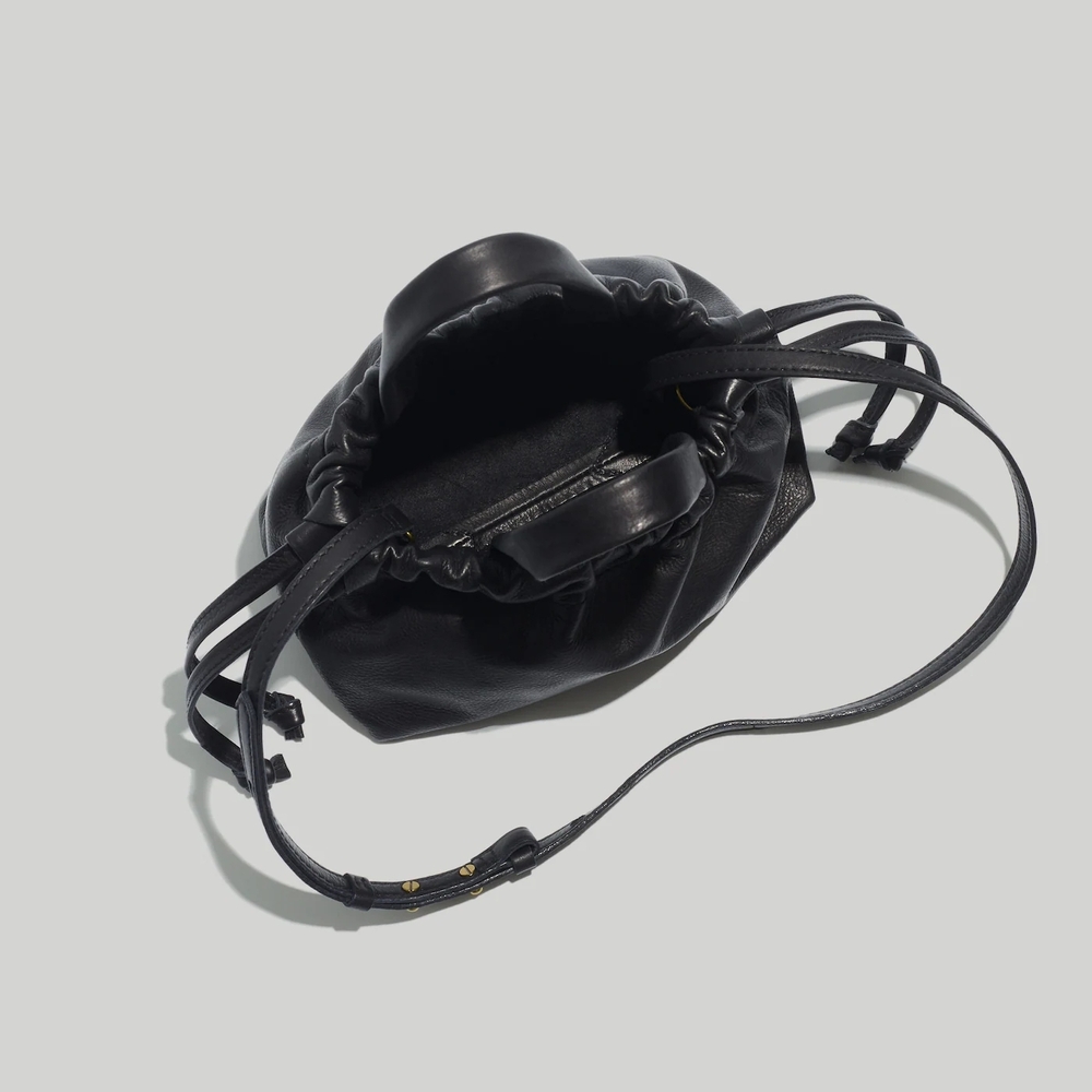 Madewell Mini Piazza Crossbody Bag in Black Leather - Picture 2 of 10